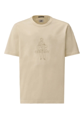 C.P. Company figure-embroidered T-shirt - White
