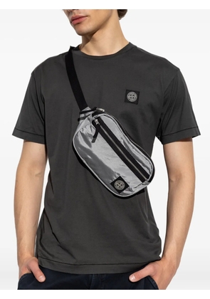 Stone Island zip-fastening logo-patch belt bag - Grey
