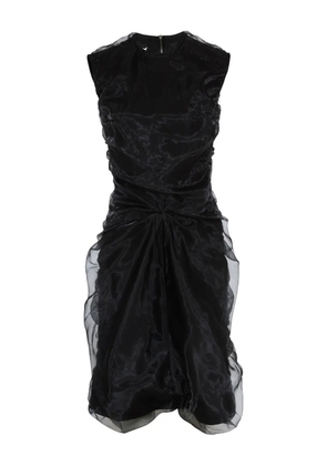 Maison Margiela sleeveless ruffled mini dress - Black