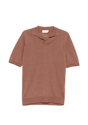 Lardini short-sleeve polo shirt - Brown