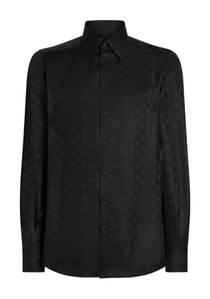 Dolce & Gabbana Martini monogram silk shirt - Black