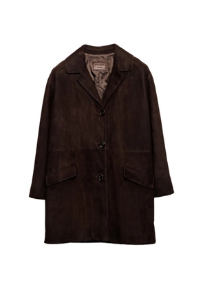 Prada suede coat - Brown