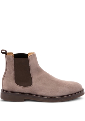 Brunello Cucinelli suede Chelsea boots - Neutrals