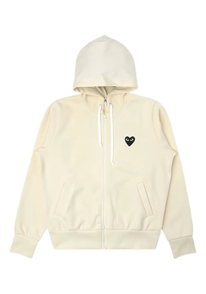 Comme Des Garçons Play drawstring hoodie - Yellow