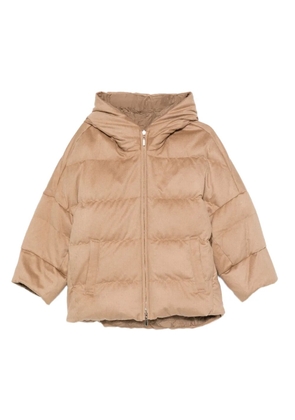 Max Mara Desiderio hooded zip-up jacket - Brown