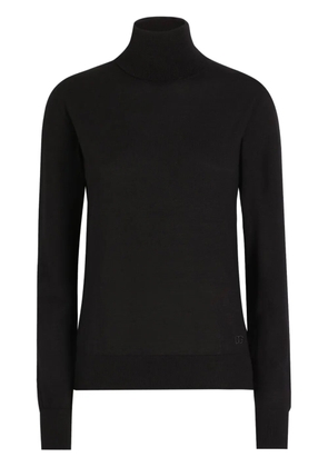 Dolce & Gabbana logo-embroidered sweater - Black