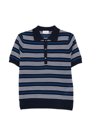 P.A.R.O.S.H. striped buttoned polo shirts - Blue