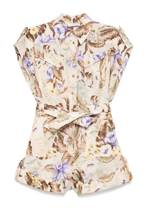 ZIMMERMANN Coco playsuit - Neutrals
