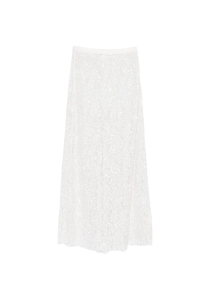 P.A.R.O.S.H. sequined maxi skirt - White
