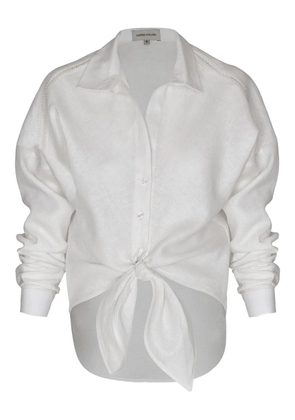 ANDRES OTALORA tie-front blouse - White