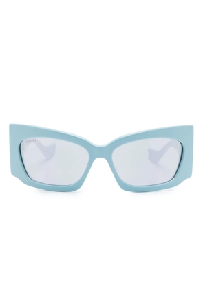 Gucci Eyewear geometric-frame tinted sunglasses - Blue