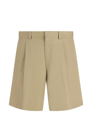 Prada button patch pocket trousers - Neutrals