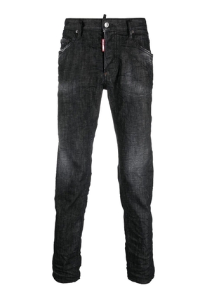 DSQUARED2 distressed skinny-cut jeans - Black