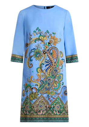 ETRO Floral Paisley print dress - Blue