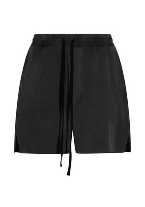 Thom Krom drawstring cotton shorts - Black