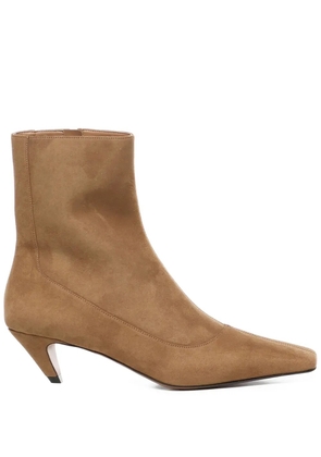 Stella McCartney zip-up ankle boots - Brown