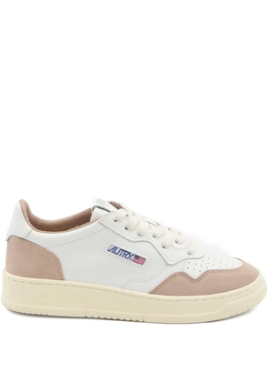 Autry Medalist suede-panel low-top sneakers - White
