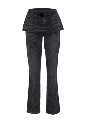 Diesel D-Hourijan-Fsh2 peplum-waist jeans - Grey