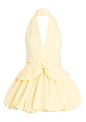 Patou knot mini dress - Yellow