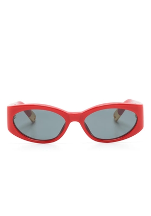 Jacquemus Les Lunettes Ovalo oval-frame sunglasses - Red