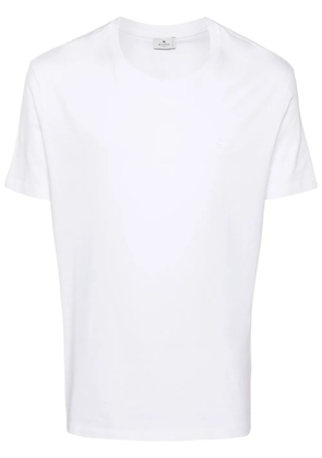 ETRO Pegaso-embroidered cotton T-shirt - White