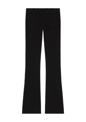 Courrèges ribbed flared trousers - Black