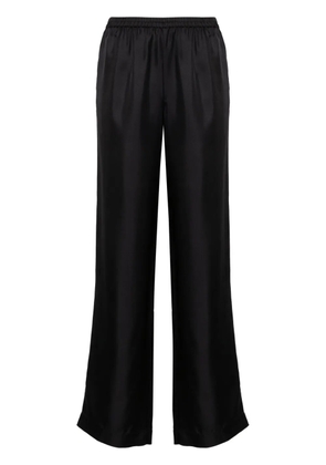 LouLou de Saison Alera wide-leg silk trousers - Black