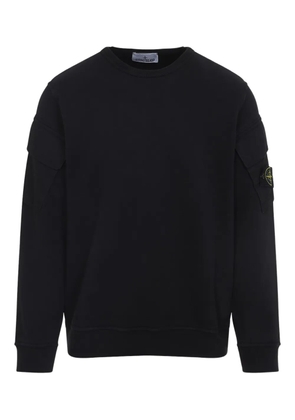 Stone Island pocket-detail crew neck sweatshirt - Black