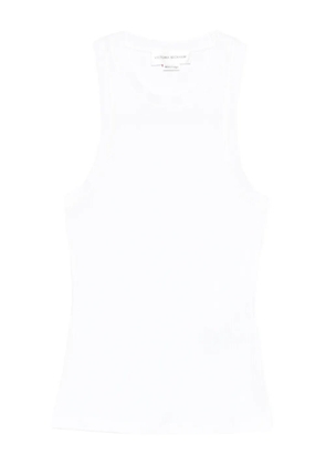 Victoria Beckham ribbed tank top - White