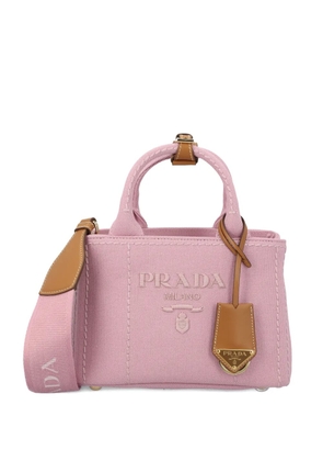 Prada mini cotton tote bag - Pink
