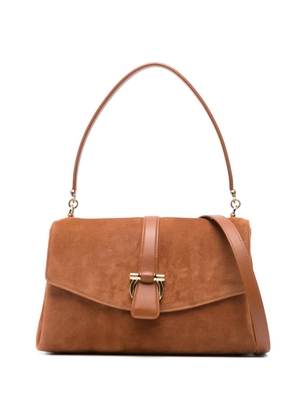 Ferragamo front flap shoulder bag - Brown