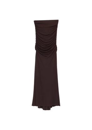 Elisabetta Franchi ruched skirt - Brown