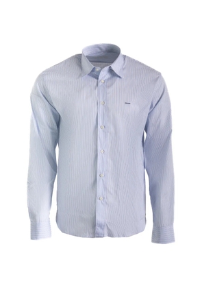Prada striped-pattern long-sleeve shirt - Blue