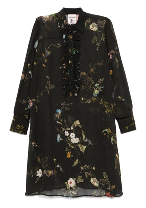 Semicouture floral midi dress - Black