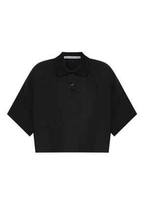 Alexander Wang short-sleeve polo shirt - Black