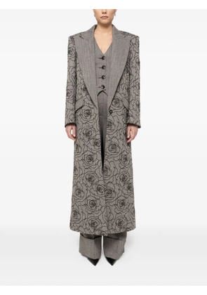 NISSA sequin-embellished coat - Grey