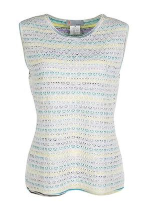 Missoni Pre-Owned striped crochet top - White