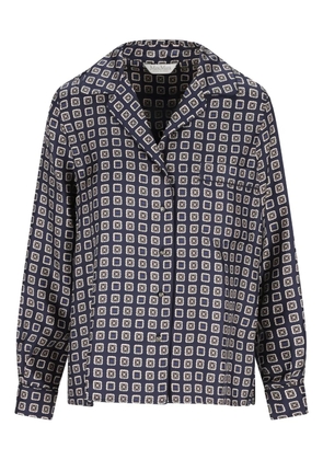 Max Mara buttoned pattern shirt - Blue
