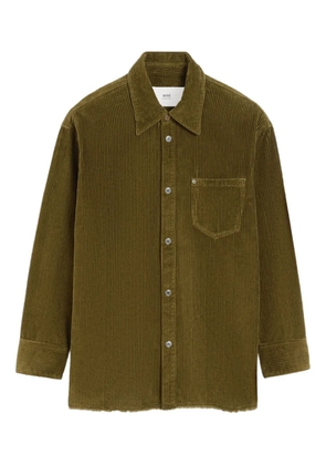 AMI Paris cotton corduroy shirt jacket - Green