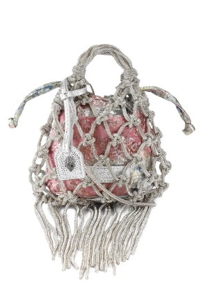Kurt Geiger London mini Macrame handbag - Silver