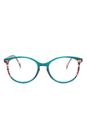 Carolina Herrera round-frame glasses - Blue