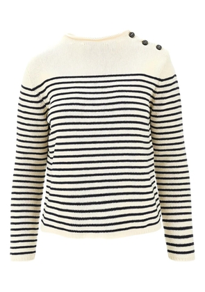 Weekend Max Mara striped-pattern button sweater - Neutrals