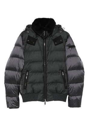 Moorer zip-fastening padded jacket - Grey