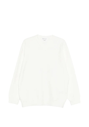 Victoria Beckham V-neck long-sleeve sweatshirt - White