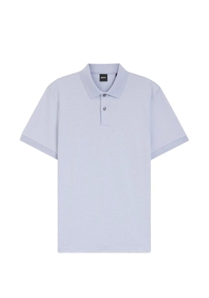 BOSS cotton polo shirt - Blue