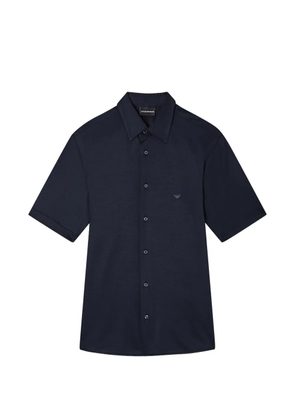 Emporio Armani short-sleeve buttoned shirt - Blue