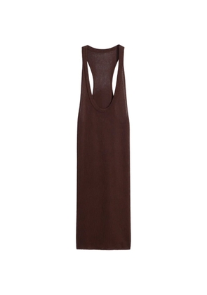 LEMAIRE racerback tank top mini dress - Brown