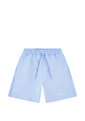 FLÂNEUR logo track shorts - Blue