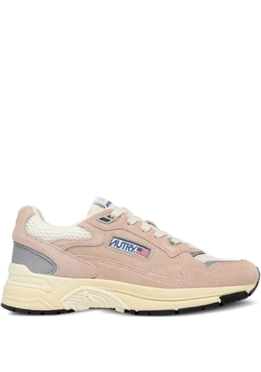 Autry Hyperway suede lace-up sneakers - Neutrals