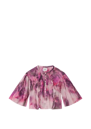 MARANT ÉTOILE Veelia ruffled buttoned blouse - Pink